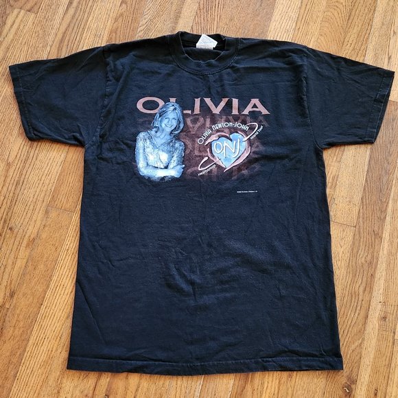 Olivia Newton John Rare Heart Strings Concert tshirt size Large - Picture 1 of 10